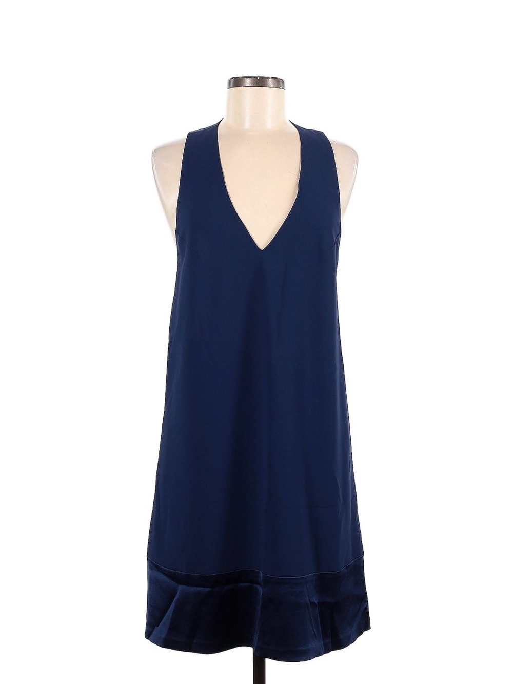 Alice + Olivia Navy Blue V-Neck Sleeveless Mini Dress